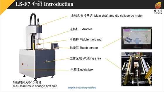 기계를 형성하는 OEM/ODM 3.2KW 반 자동적인 종이상자